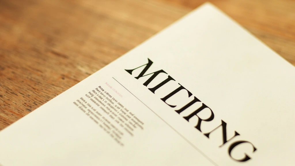 The opening spread of a printed editorial feature, with a large serif headline on cream paper.